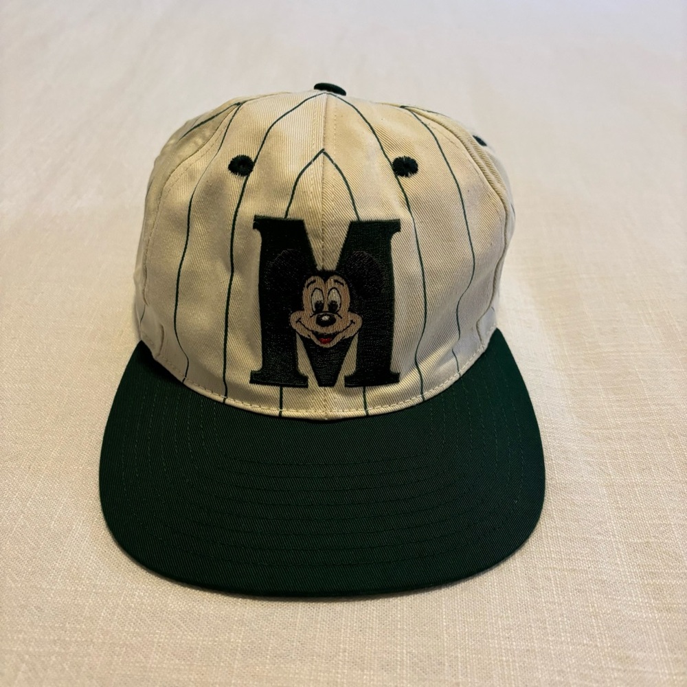Vintage Mickey Mouse Pinstripe Hat - Goofy’s Hat Co.
